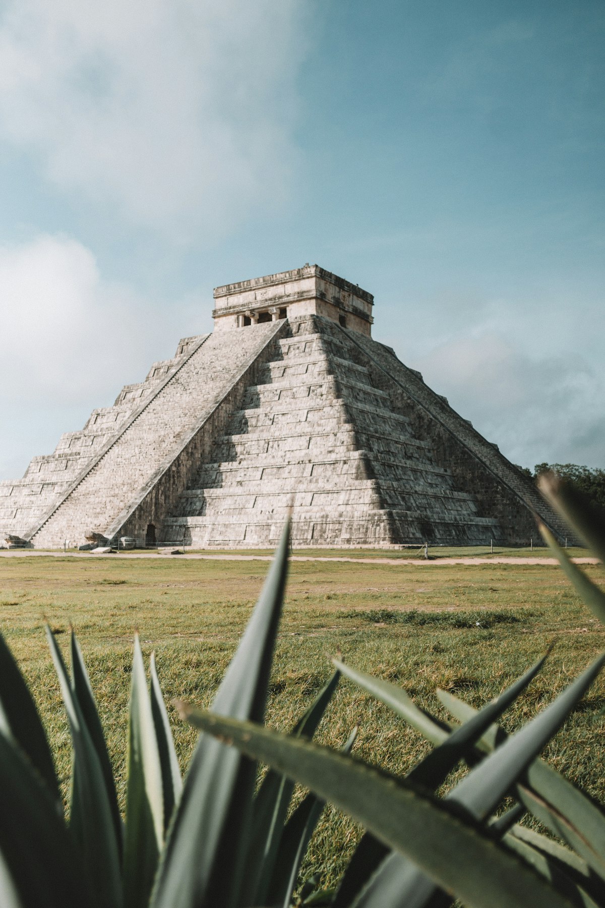Ancient Mayan ruins overlooking the sea